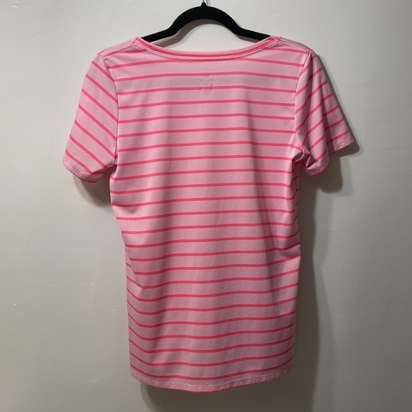 Nike,Dri-fit Pink Stripped BARBIECORE Short Sleeve T- Shirt Tee.Size-Large. - Picture 2 of 11